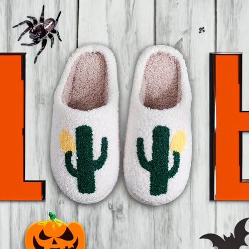 Image of Halloween Christmas Slippers Holiday Slipper House Shoes Home Slipper for Women Fuzzy Outdoor Indoor Bedroom Slippers