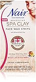 Nair Brazilian Spa Clay Face Wax Strips, 40 Strips
