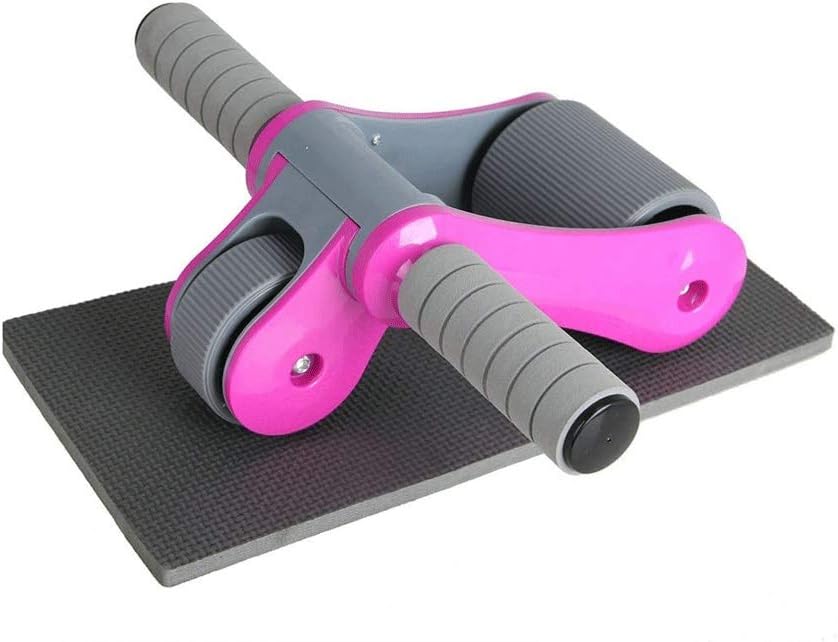 AB Wheel Roller Knee Pad Push Up Bars Handles Grips Adjustable, Home Gym Workout Exercise Equipment for Fitness Training