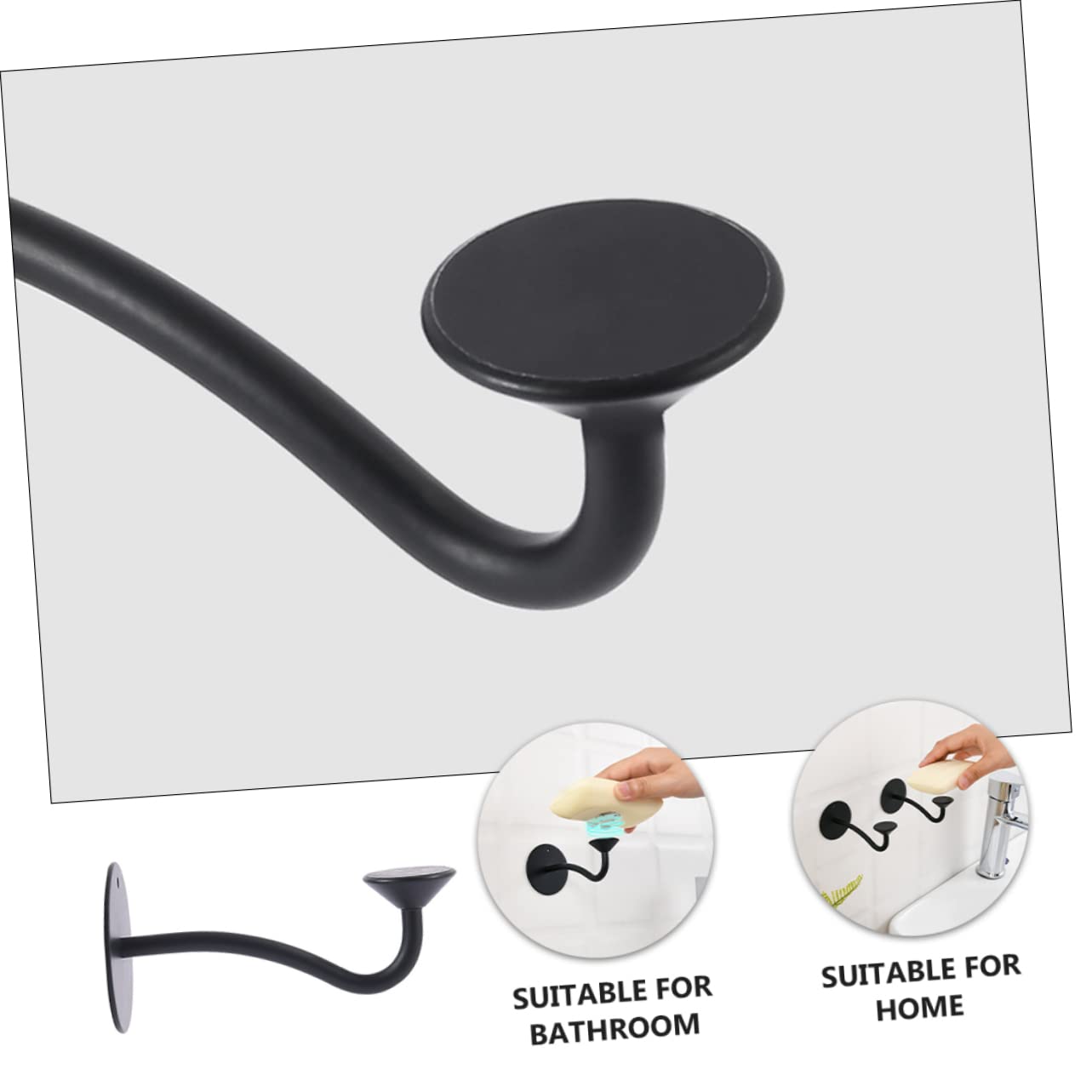 MAGICLULU 3pezzi Supporto Magnetico Per Sapone Da Bagno Mensola Ventosa Inossidabile Design Creativo Per Risparmiare Spazio Per Bagno e Cucina