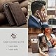 caseme Handyhülle für Samsung Galaxy S21 5G Hülle Premium Leder Klappbar Flip Case Magnet Kartenfach Standfunktion Tasche Schutzhülle für Samsung Galaxy S21 5G (6.2 Zoll) - Kaffee