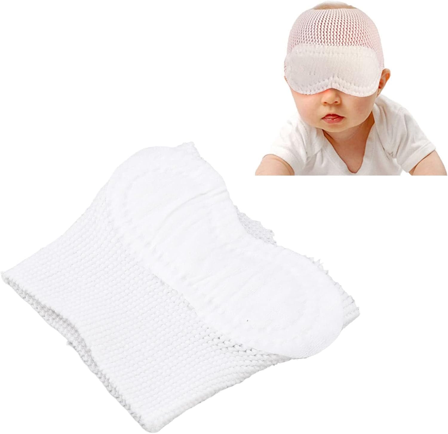 Baby Blindfold Sleep Mask Light Avoid Light Breathable Mesh Newborn Eye Patch Elastic Irradiation Eye Pad - Image 5
