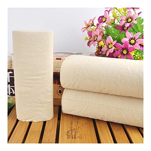 Preisvergleich Produktbild Double Nice Toilettenpapier Einheimische Bambus Toilette Damenbinde 900 g 12 Rollen toilettenpapier großrolle (Size : 144mm*110mm)