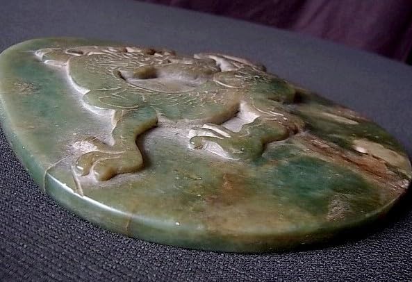 ★P0102★古代　中国 装身具　佩『男爵守器』龍　石の彫刻 Amazon.co.jp: 【P0102】中国骨董装身具佩『男爵守器』龍彫刻