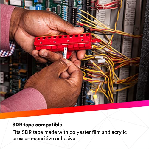 Image of 3M ScotchCode Wire Marker Tape Dispenser STD, Empty | Compact Design for Easy Handling, Refillable Compartments for SDR Tape, Electrical