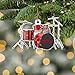 Custom Drum Ornament, Personalized Drum Christmas Ornaments, Holiday Music Ornaments, Drum Set Decoration, Gift for Drummers, Musicians, Music Lovers, Christmas Tree Ornament, Percussion Collectors