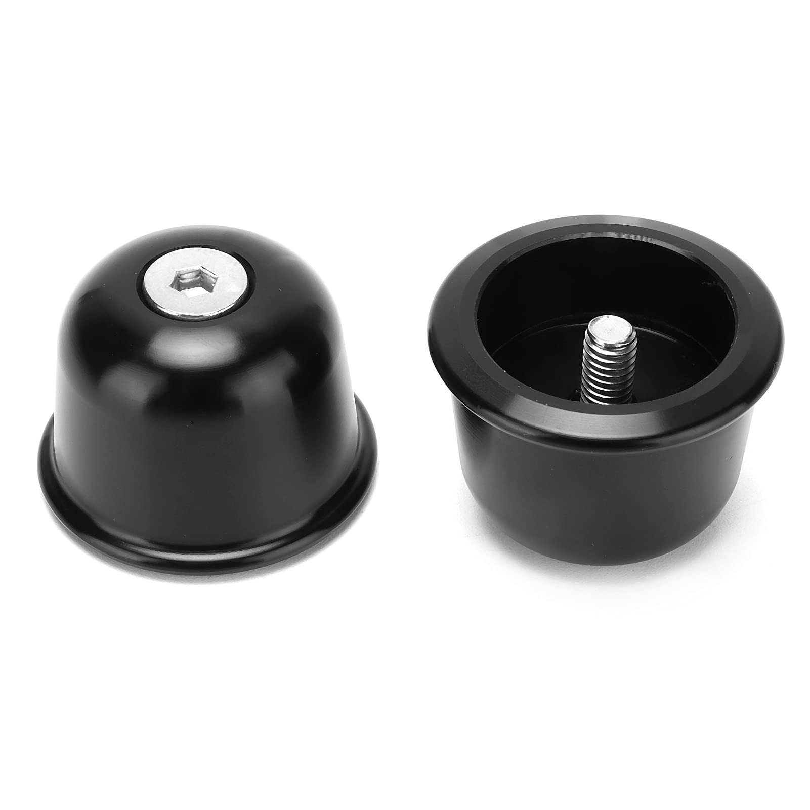 Embouts de Guidon de Rechange pour Triumph Street Twin/Bonneville/Scrambler 1200XC, Embouts de Guidon de Moto en Alliage D'aluminium CNC(Le noir)