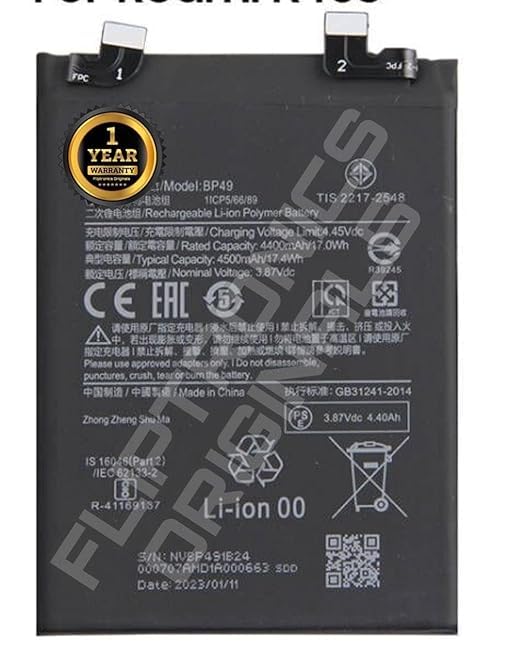 Image of BP49 Battery for Xiaomi Poco F4, 5G Battery with 1 Year Warranty**** (DD61)
