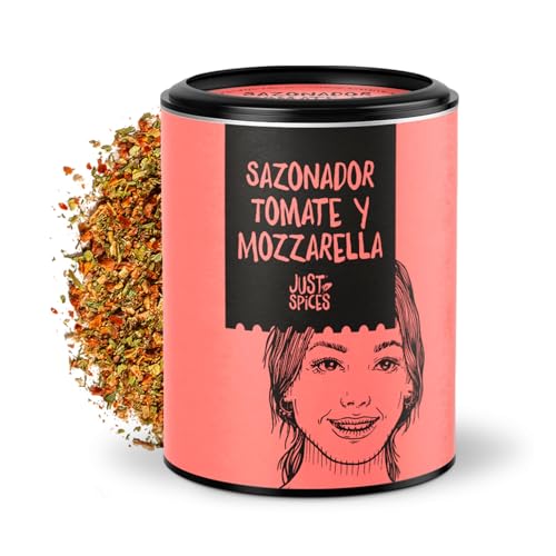 Just Spices Sazonador Tomate y Mozzarella, 65 g I Mezcla para platos a base de tomate y mozzarella