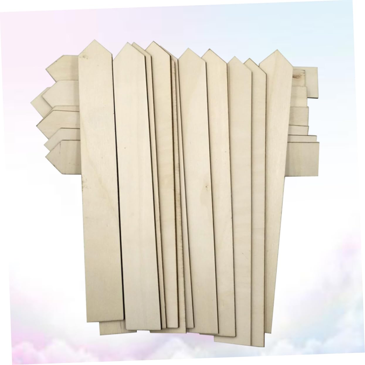 UKCOCO 100pièce Étiquettes De Jardin Bois Longues Piquets Durables Pour Plantes Conteneurs Et Plein Champ Marqueurs Rustiques Pour Potager Et Semis