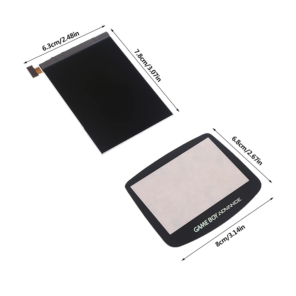 Kit di retroilluminazione dello Schermo LCD per Il Set di schermi retroilluminati GBA Include Cavo a Nastro e Pannello dell'obiettivo dello Schermo e Accessori