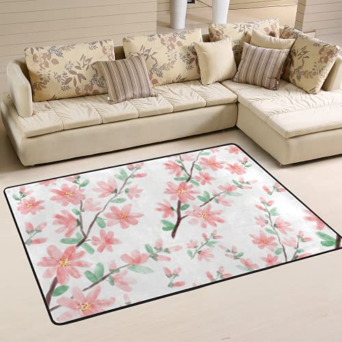 Tapis de sol rose corail grand format en velours épais chambre - 6