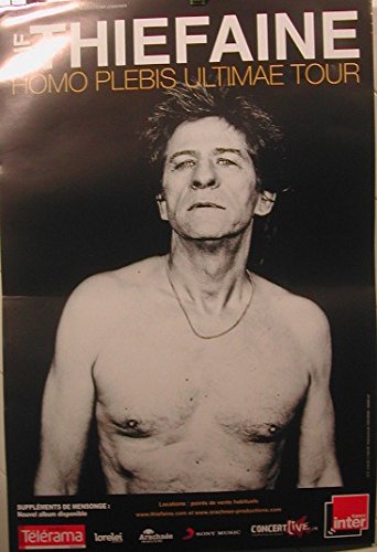 Affiche Thiefaine Hom Plebis Ultimae Tour 40X60Cm poster rock français