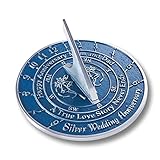 The Metal Foundry 25th Parents Silver for Mom and Dad - Recycled Solid Metal UK Manufactured Home Decor Or Garden Present Idea for Your Folks to Celebrate 25 Years Marriage