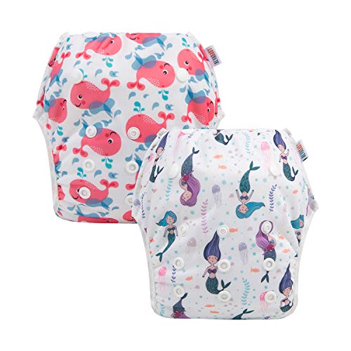 Buy ALVABABY 2pcs Swim Diapers Reuseable Adjustable for Baby Gifts