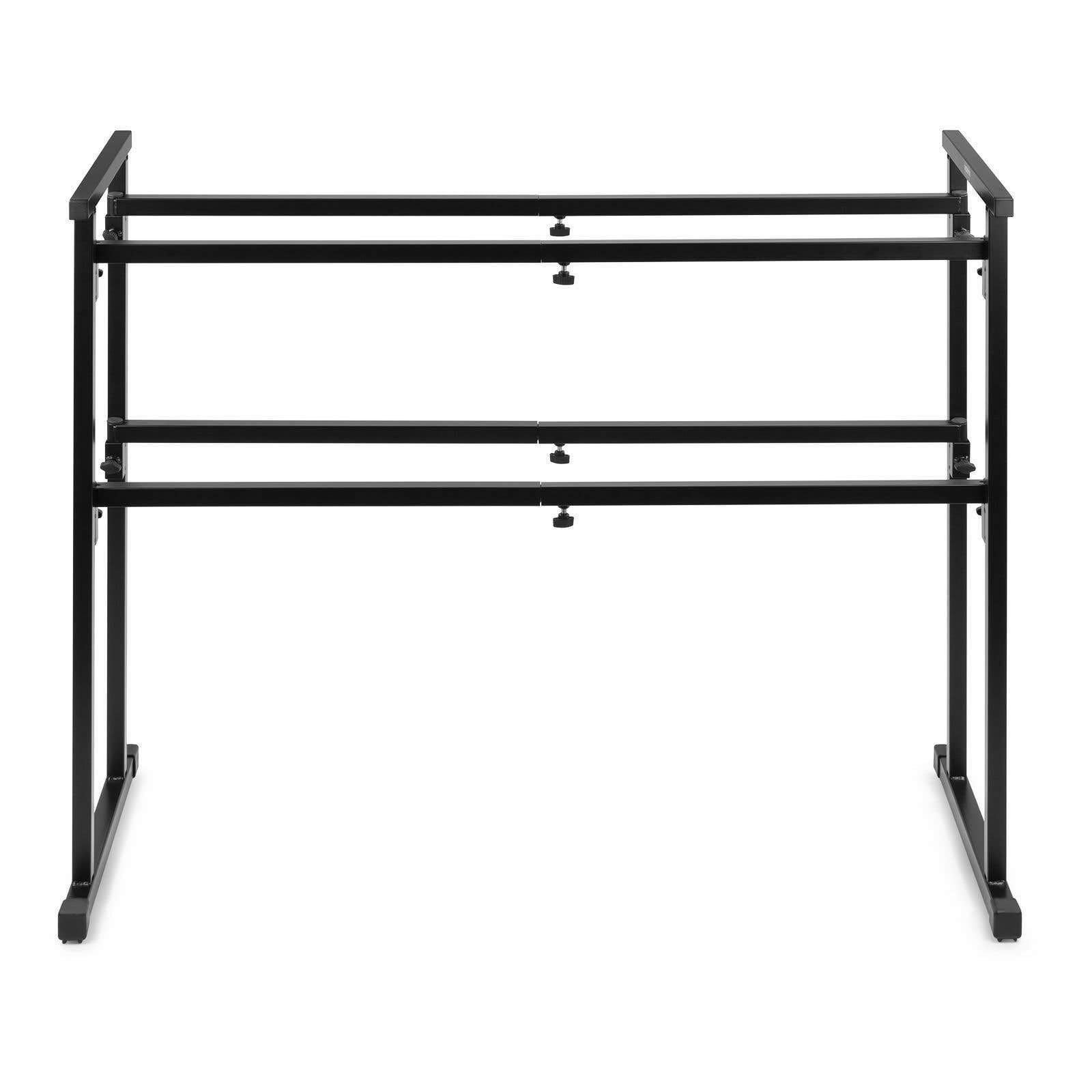 Vonyx DB1 Mobiler DJ Stand - Material: Metall, maximale Belastbarkeit: 50 kg, Tragetasche optional erhältlich, schwarz