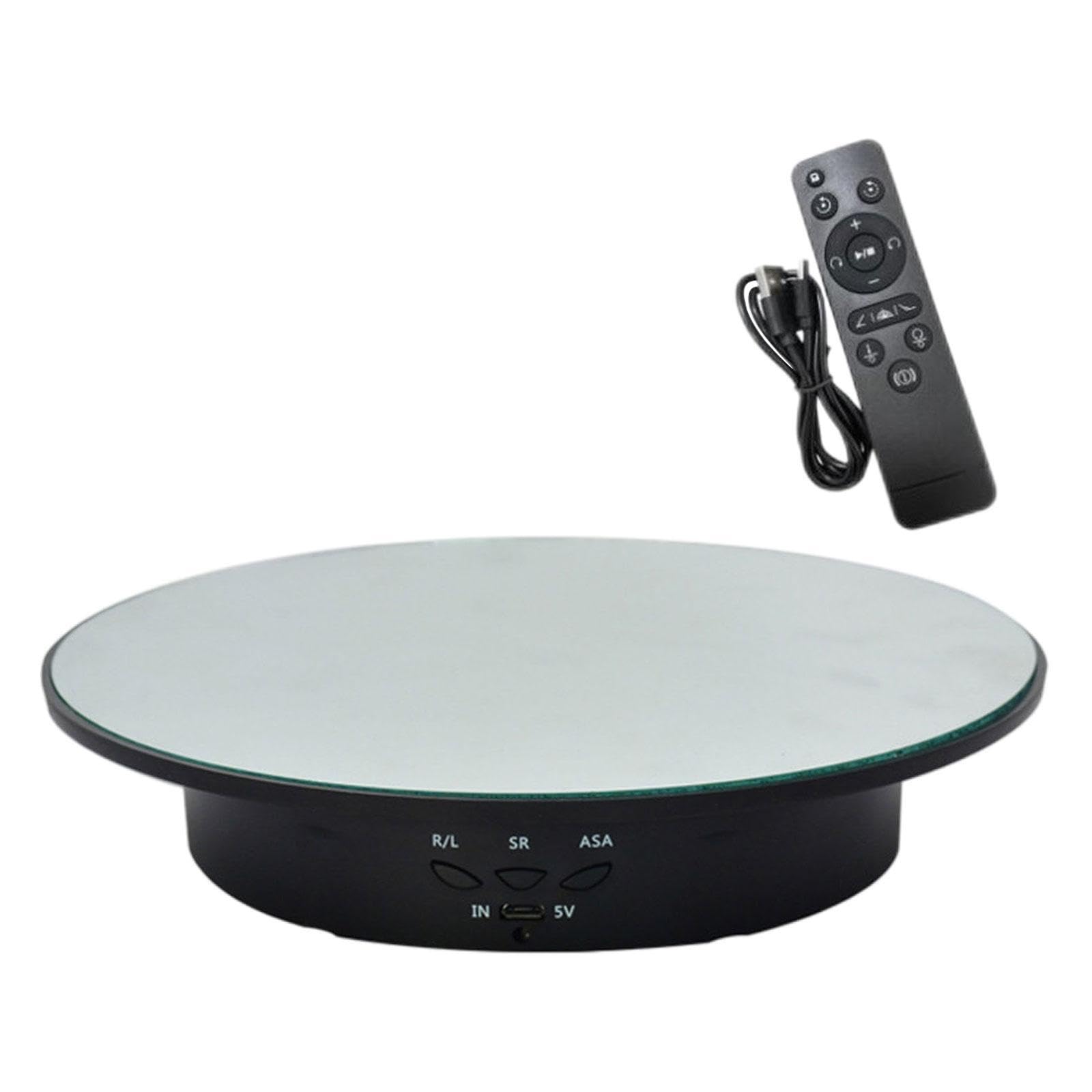 AMSLSIU Motorized Rotating Display Stand With 360 Electric Turntable For Presentations Videos And Showcasing Products Turntable Electric Motorized Jewelry