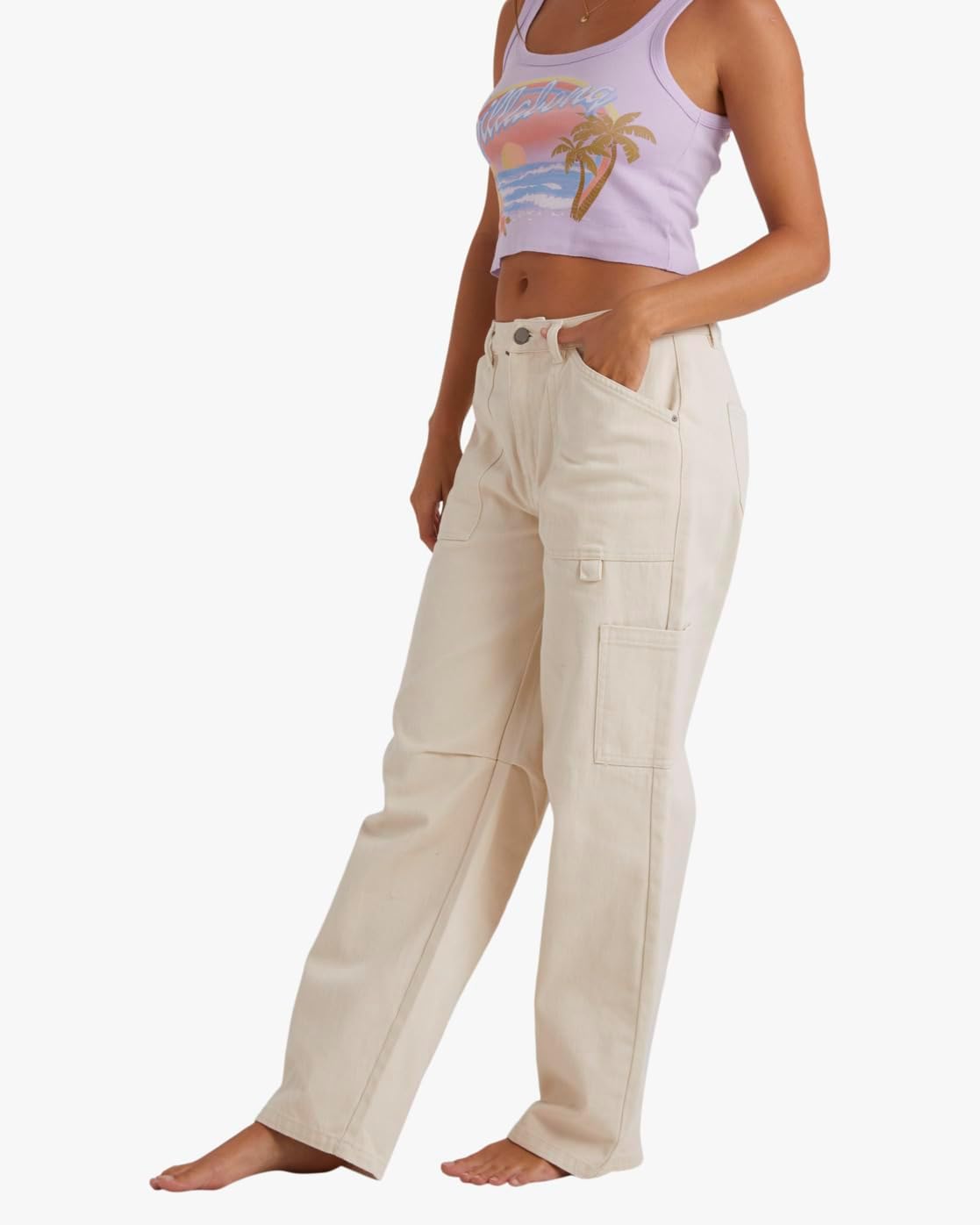 Billabong Womens Leia Twill Casual Cargo Pants