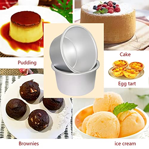 Frigiire Pudding Cups Molds Individual Popover Pan Cupcake Muffin Baking Maker Aluminium 8 Pieces thumb #4