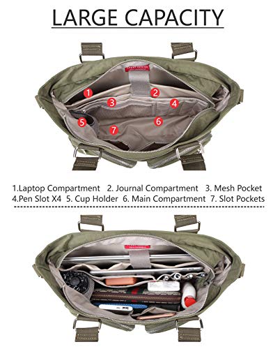 Water Repellent Nylon Shoulder Handbag - Laptop Tote Briefcase Clinical Bag3