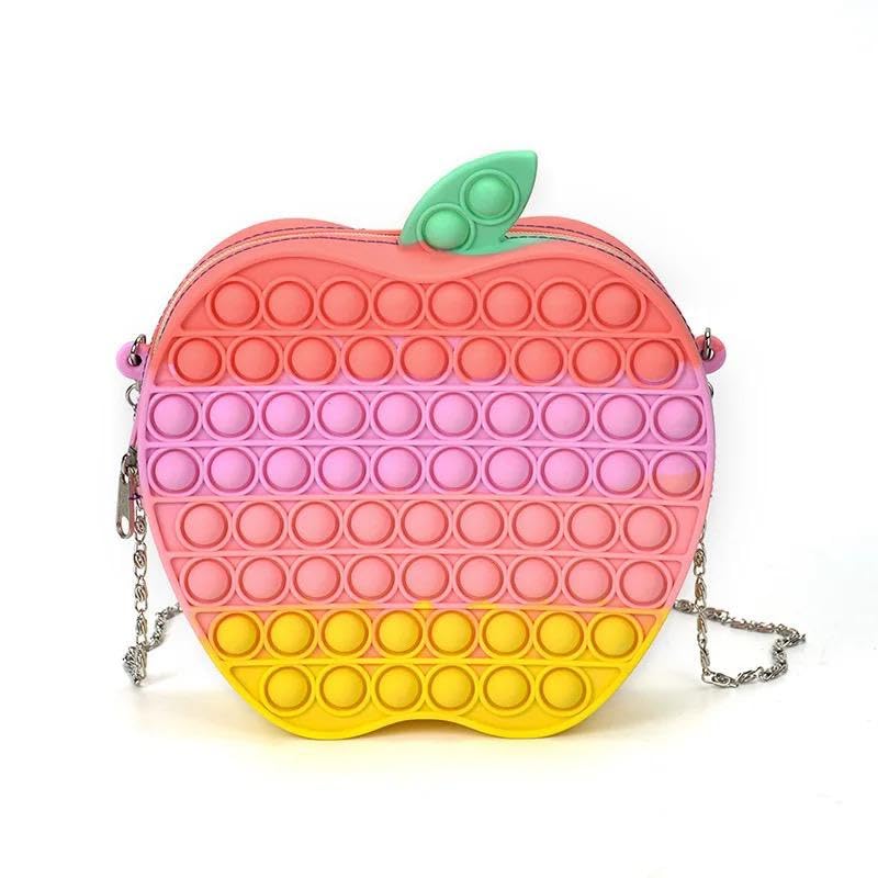 CLAPONE Fidget Toy Shoulder Purse for Girls, Stress Relief, Multi-Color Apple Design with Chain (B0CP148K1S) Amazon Price History, Amazon Price Tracker