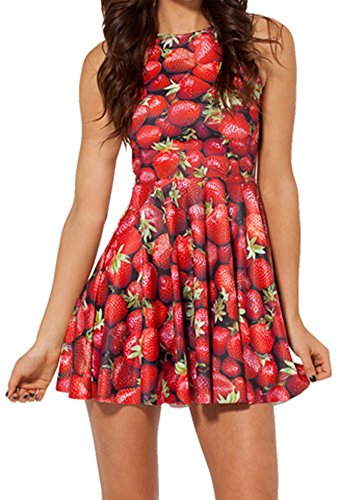 Image of Sister Amy Printed Elastic Sleeveless Shaping Breathable Camisole Skater Dress