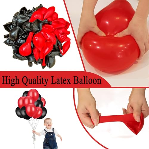 Image of Rozi Decoration Eid Mubarak Balloons Garland Decorations Set of - 73 Pcs with Banner, Swirls, Balloons, Arch & Glue Dot for Ramzan Decorations, Eid Decorations for Home