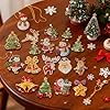 Chuangdi 20 Pcs Diamond Art Christmas Ornaments Diamond Art Kit for Adult DIY Diamonds Painting Keychains Crystal Rhinestone Arts Craft Santa Snowman Xmas Party Decor Supplies #4