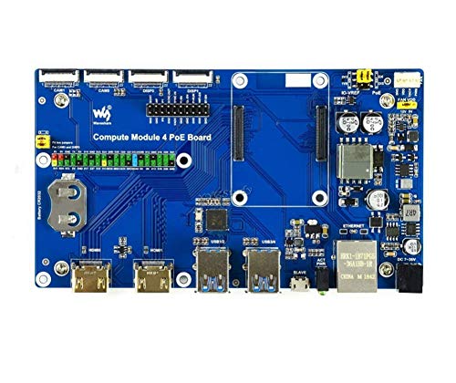 Raspberry Pi Compute Module 4 IO Board Support PoE Feature for All Variants of CM4 with HDMI Port/2x MIPI CSI Camera Port/DSI Display Port etc @XYGStudy