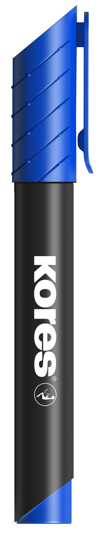 Kores Blue K-Marker XP1 Permanent Marker Pens, Round Tip, Pack of 12 โ image 1
