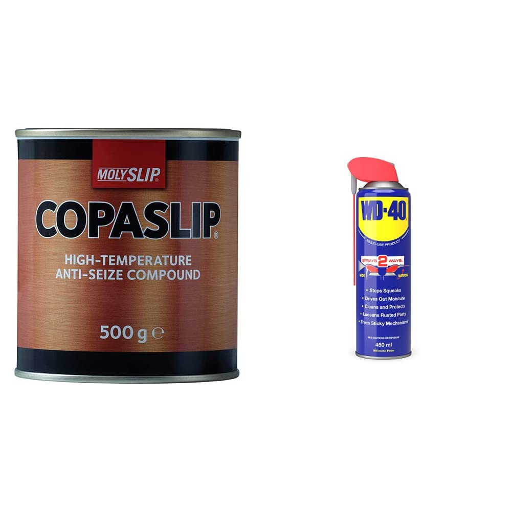 MOLYSLIP - COPASLIP | High Temperature Anti-Seize Copper Grease | Withstands Extreme Temperature (Up To 1100°C) | Protects Against Galling, Seizure Rust and Corrosion & Workshop Use