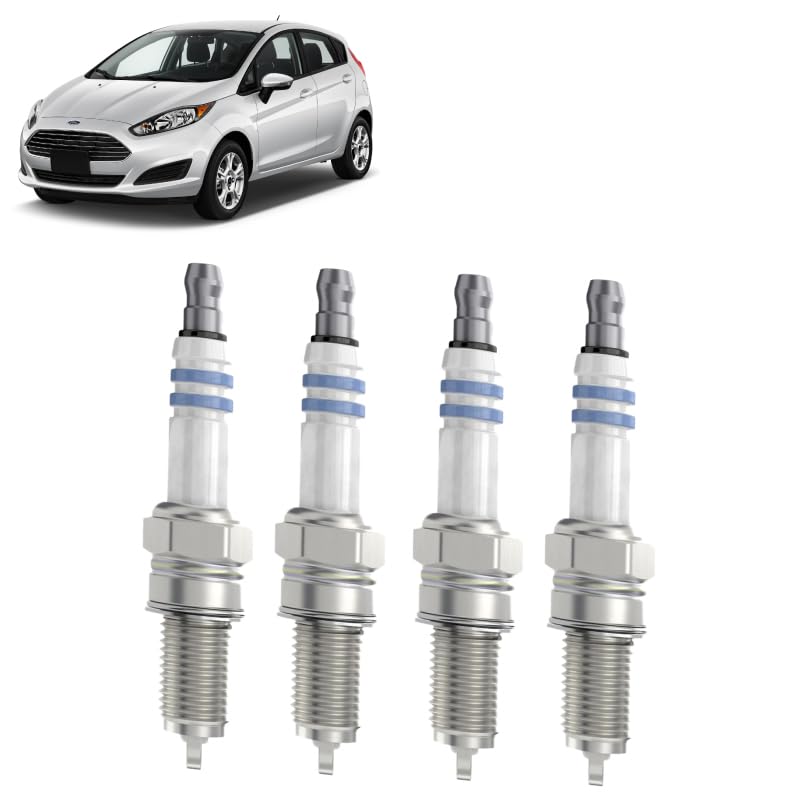 Kit 4 candele TR5 compatibile con Ford fiesta vi 1.4 LPG Benzina/gasauto (gpl) 2009-2017
