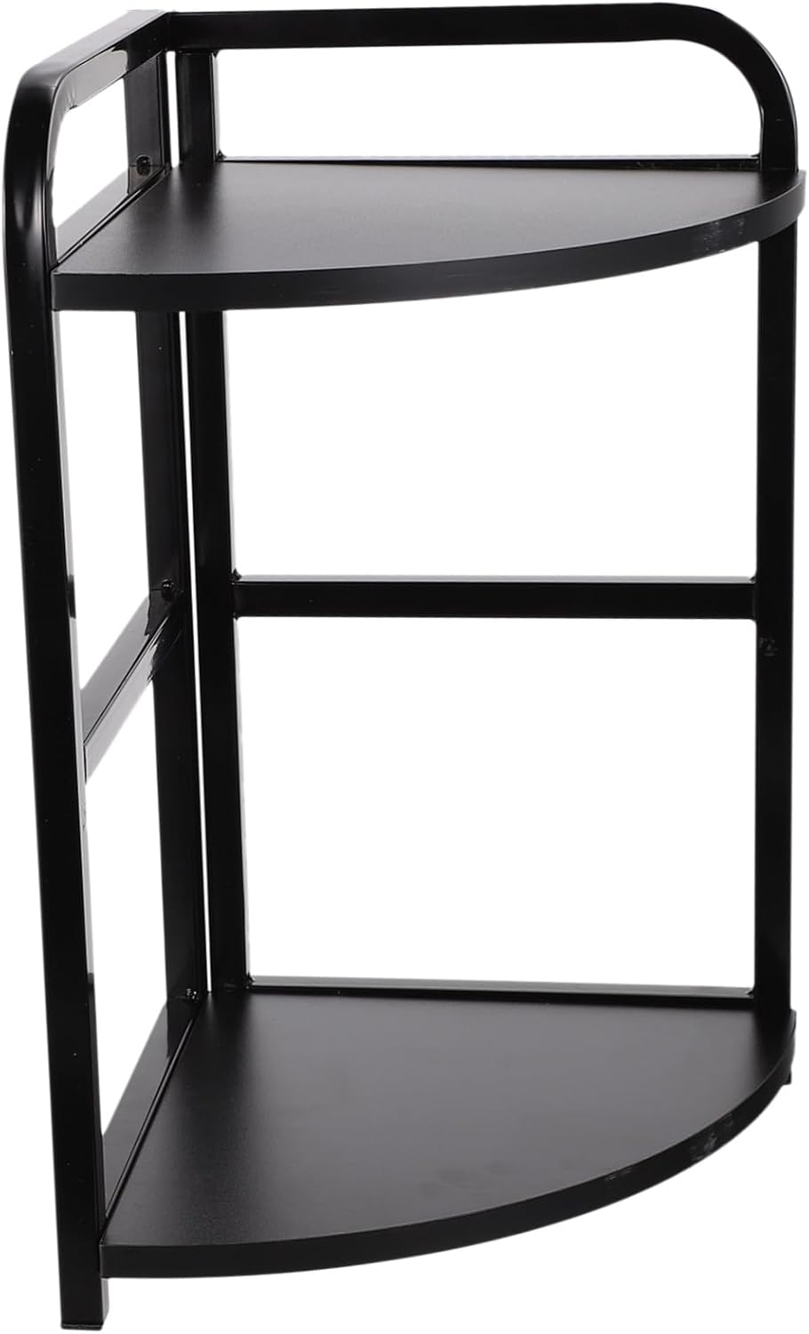 Happyyami Multifunctional Corner Storage Rack 2-Tier Triangle Organizer for Kitchen Sturdy Metal Frame for Space Saving for Home and Office Use