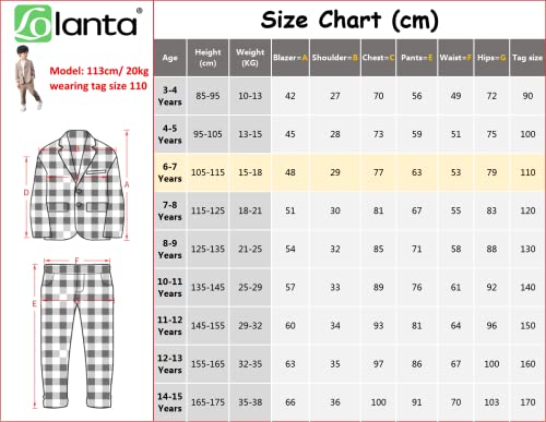 LOLANTA Completo da Ragazzo 2 Pezzi Blazer e