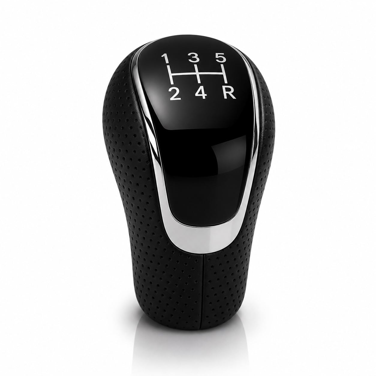 Sukichi ® Car Gear Knob Stylish | Universal Car Gear Shift Knob | Manual Transmission Gear Shifter | Car Interior Accessories | Anti Slip Gear Lever Knob | (Five Speed Dotted, Black)-image-22