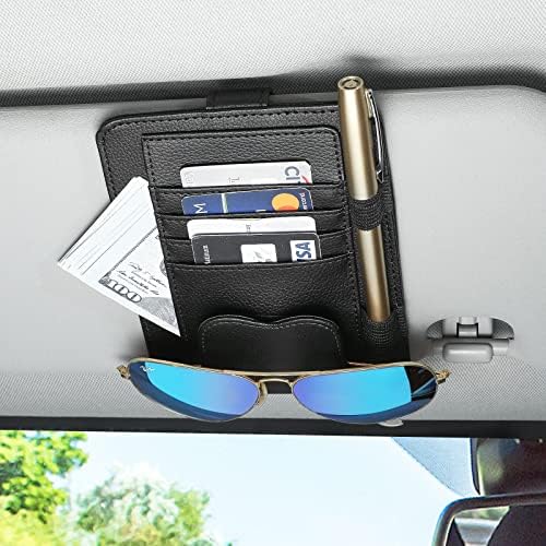 Rhino Valley Sunglasses Holder for Car Sun Visor, Universal
