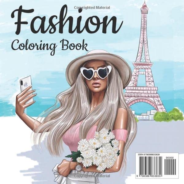 Fashion Coloring Book: Over 100 Stylish Fashion Coloring Pages For Teen Girls and Adult Women, Best Gift For Fashion Lovers image 3