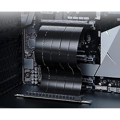 Sintech PCIe 4.0 16X Riser Card,PCI-E Express X16 Extension Cable 90Degree 20cms,Compatible with GTX RTX Radeo Series GPU Card