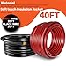 1/0 Gauge Wire(20ft Each - Red/Black) Copper Clad Aluminum CCA with 250A ANL Fuse Holder,20pcs Lugs Terminal Connectors & 3:1 Heat Shrink Tube for Power/Auto,Amplifier,Ground Cable
