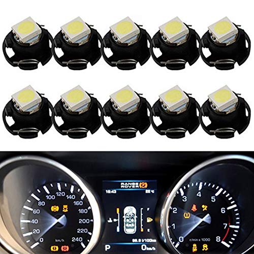 Image of 10-Pack White T4.7 Wedge Replacement Cluster Panel LED Light Bulbs