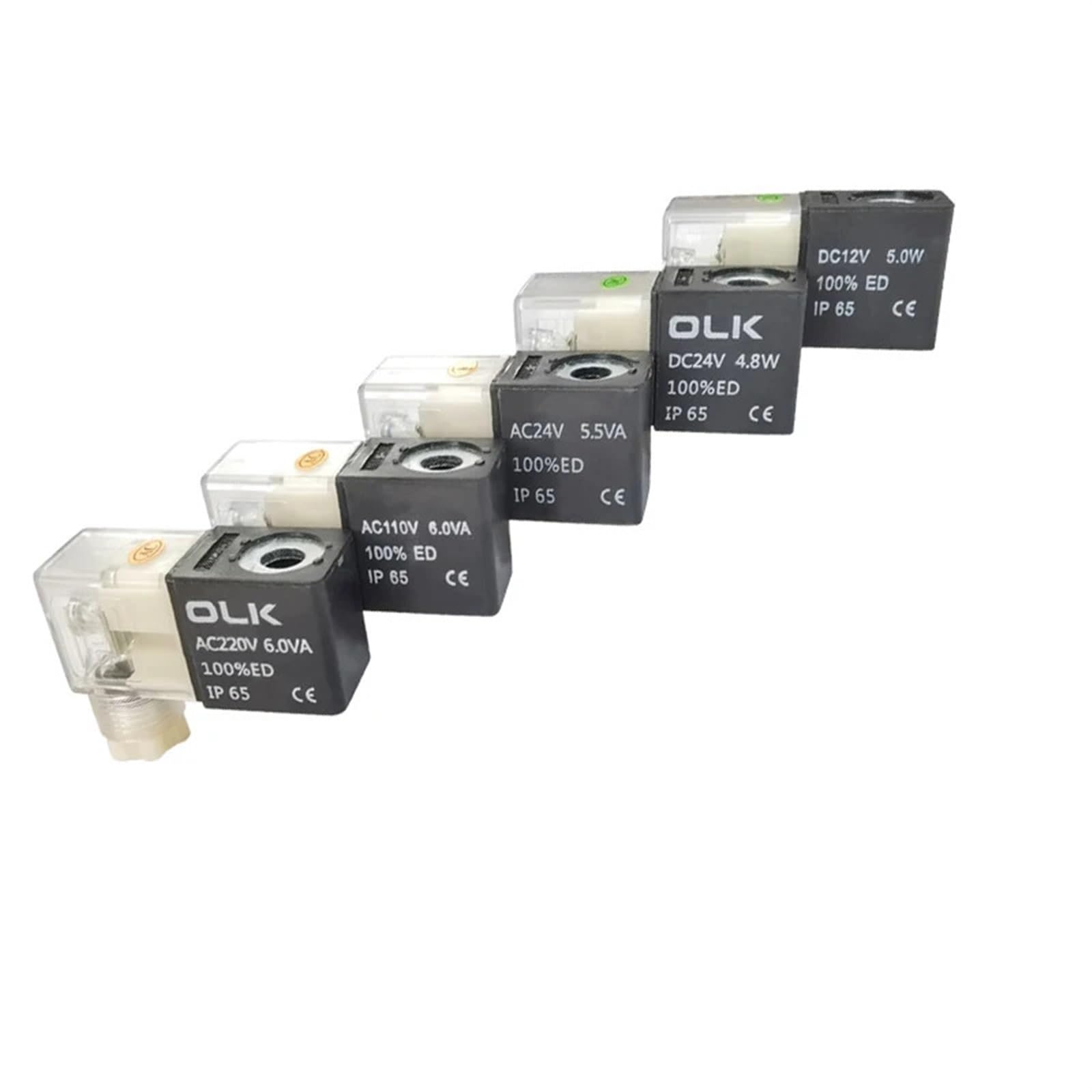 IEUMJNAT 1 PCS 3V Series 4V Solenoid Valve Coil DC12V DV24V AC24V AC110V AC220V 2V025/3V110/3V210/3V310/3V410/4V110(3v310 Coil,AC24V)
