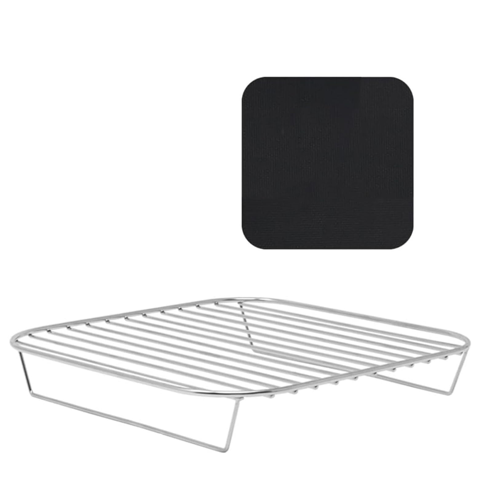 Geavonyg Air Fryers Cooking Rack Roasting Steamer Grill Racks with Liners Rustproof Baking Tray for SFP701 Dishwasher Safe Air Fryers Rack Accessories