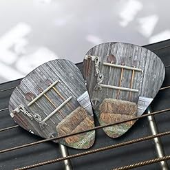 Ensemble de 12 médiators de guitare de campagne en bois pour guitare acoustique, guitare électrique, contrebasse… - Les Beatles, Paul McCartney, John Lennon, RIngo Starr, George Harrison Ensemble de 12 médiators de guitare de campagne en bois pour guitare acoustique, guitare électrique, contrebasse… – Image 7
