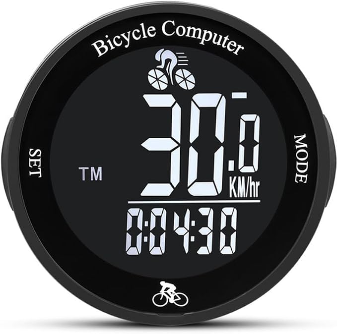Cycling Speed Sensor for Road,Wired Cycling Computer,Bike Speedometer with Auto Backlight IP67