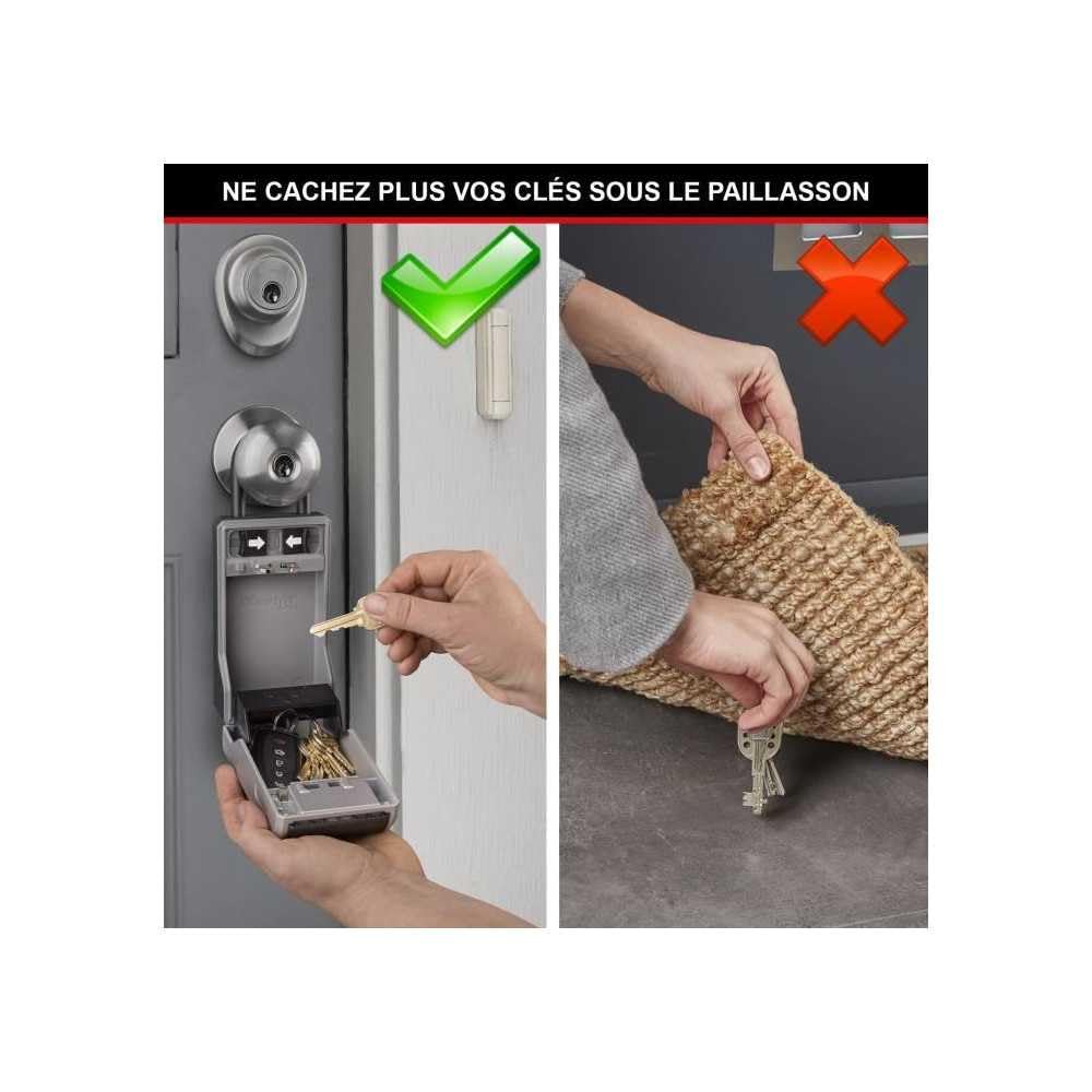 Master Lock 5480EURD chiave cabinet Acciaio Nero, Grigio
