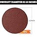 Leopard Twin-60 Grit 12 inches PSA Self Adhesive Stickyback Sanding Discs.Premium Industrial Aluminum Oxide Psa Stick-On Sanding Discs for Stationary Sanders (6 Pack) , 300MM