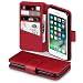 Produktbild TERRAPIN, Kompatibel mit iPhone SE 2020 / iPhone 8 / iPhone 7 Hülle, [ECHT Leder] Brieftasche Case Tasche mit Kartenfächer und Bargeld - Rot