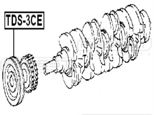 9010516079 - Crankshaft Pulley Engine 2C/3Ce For Toyota #TOP1