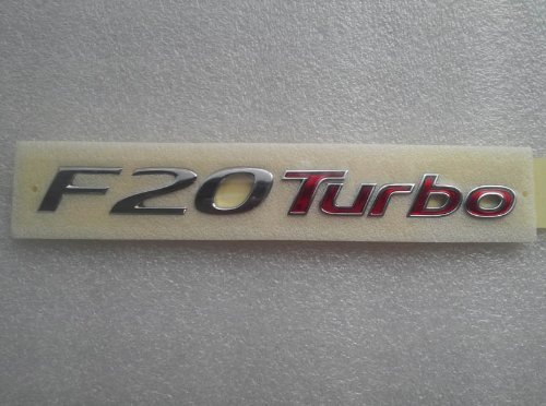 Image of Hyundai Motors Genuine Rear Trunk F20Turbo Logo Emblem 1-pc For 2011 Hyundai Sonata YF : ix45