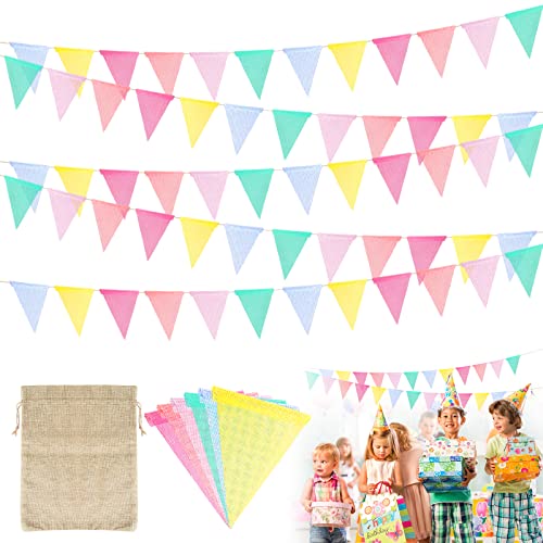 5 pezzi Colorate Bandiera di Pennant 4 m